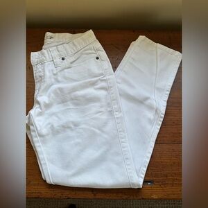 Prana Honour straight leg white denim women’s sz 4/27